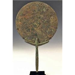 80: A Roman Bronze Hand-Held Mirror