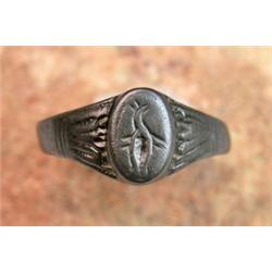 93: A Roman Bronze Ring with Eagle