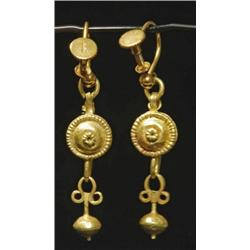 97: Roman Gold Pendant Earrings