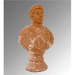 98A: A Large Ancient Roman Terracotta Bust of a Woman