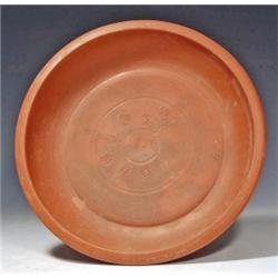 100: A Large Roman Red Slip Ware Pottery Plate