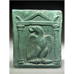 A Roman Bronze Plaque with an Eagle, ex Christie's