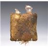 Image 4 : A Rare Roman Silk and Linen Purse with Glass Bottles