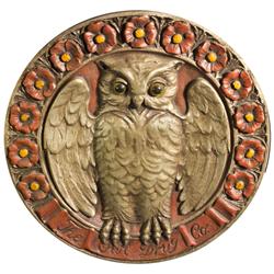 Owl Drug Store Plaster Emblem Wall Hanging