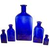 Image 1 : Owl Poison Cobalt Bottles