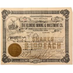 AK - 1897 - Klondike Mining and Investment Company Stock