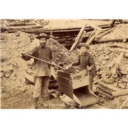 AK - c1900 - Miners "Rocking" Photograph - Mueller Collection