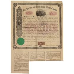 AZ - Arivaca,Pima County - September 19, 1863 - American and Mexican Silver Mining Company, Bond