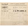 Image 1 : CA - Alameda,April 30, 1878 - Lind's Alameda Express Billhead - Mueller Collection