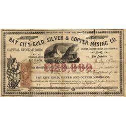 CA - Bay City,Contra Costa County - July 17, 1863 - Bay City Gold, Silver & Copper Mining Company, S