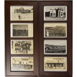 CA - Bodie,Mono County - c. 1930 - Framed Bodie Post Cards