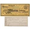 Image 1 : CA - Bodie,Mono County - January 25, 1892 - Mono Gold Mining Company Stock Certificate and Stock Rec