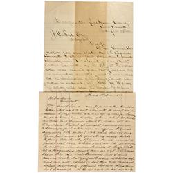 CA - Bridgeport,Mono County - 1877, 1880 - Bridgeport Correspondence