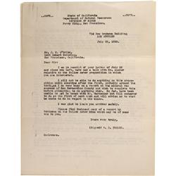 CA - Randsburg,Kern County - 1930 - Yellow Aster Mine Report