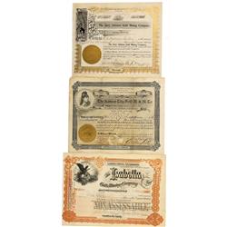 CO - Cripple Creek,Teller County - 1897-1903 - Cripple Creek Gold Mining Stock Certificate Group