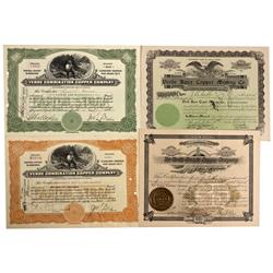 MX - Ures District,Sonora County - 1902 - Verde Combination Copper Company Stock Certificate