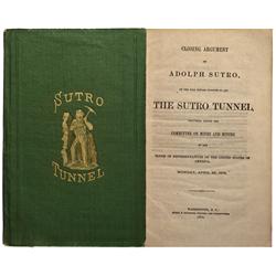 NV - 1872 - Sutro Tunnel Book