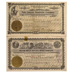 NV - Tule Canyon County - 1907 - Tule Canyon Stock Certificates