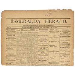 NV - Aurora,Esmerelda County - 1870-1897 - Esmeralda Herald Newspapers - Gil Schmidtmann Collection