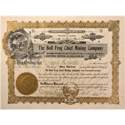 NV - Bullfrog,Nye County - 1906 - Bullfrog Chief Mining Company Stock - Gil Schmidtmann Collection
