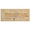 Image 1 : NV - Bullfrog,Nye County - February 10, 1908 - Hayseed Mining Company Check - Gil Schmidtmann Collec