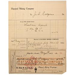 NV - Death Valley,Nye County - 1907 - Hayseed Mining Company Documents - Clint Maish Collection