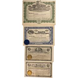 NV - Diamondfield,Esmeralda County - Diamondfield Stock Certificate Group