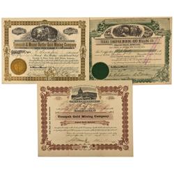 NV - Tonopah,Nye County - 1903 - Tonopah Stock Certificates - Clint Maish Collection