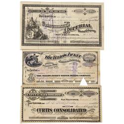 NV - Virginia City,Storey County - 1880-1910 - Comstock Lode Stocks - Gil Schmidtmann Collection