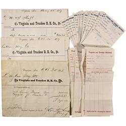 NV - Virginia City,Storey County - 1875-1877 - Virginia & Truckee Rail Road Grab Bag