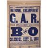 Image 1 : OH - Columbus,Franklin County - 1888 - G.A.R. Encampment Travel Poster Advertisement - Mueller Colle