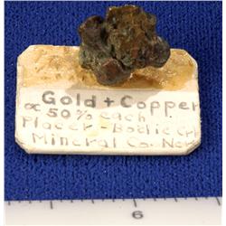 NV - Bodie Creek,Mineral County - Gold & Copper Specimen - Bodie Creek, Nevada
