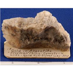 NV - Gold Hill,Lyon County - Gold Specimen - Gold Hill, Nevada