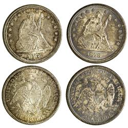 NY - Buffalo,Erie County - 1878 - Carson City Quarter Dollars - Fell Collection