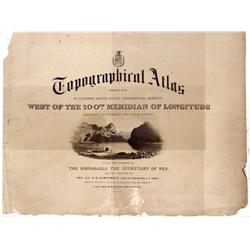 c1872 - Poster, Topographical Atlas