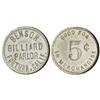 CA - Fortuna,Humboldt County - Benson Billiard Parlor Token
