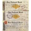 Image 1 : CA - Los Angeles,1898\99\1900 - First National Bank of Los Angeles Checks - Gil Schmidtmann Collecti