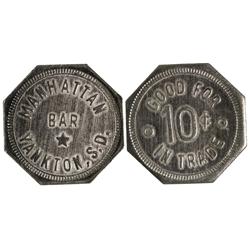 Dakota South - Yankton,Yankton County - Manhattan Bar Token