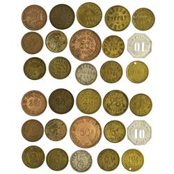 NV - Reno,Washoe County - Grab Bag of Reno Tokens - Gil Schmidtmann Collection