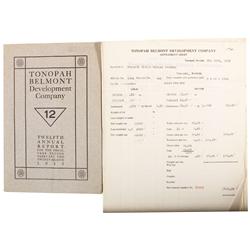 NV - Tonopah,Nye County - 1922 - Settlement Sheets Tonopah Belmont Development Co. - Gil Schmidtmann