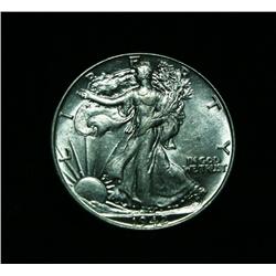 1942-p Walking Liberty Half Dollar 50c Grades au58