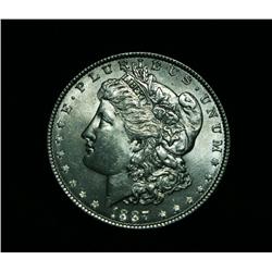 1887-p Morgan Dollar Grades Choice Uncirculated ms64