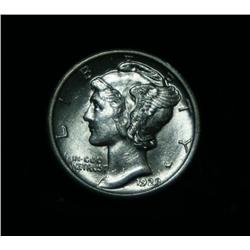 1929-p Liberty Head 'Mercury' Dime 10c Grades choice uncirculated ms64