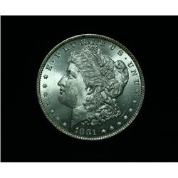 1881-p Morgan Dollar $1 Grades Choice Uncirculated ms64++ PQ  near GEM
