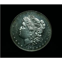 1878-p 7TF Morgan Dollar Graded Select Uncirculated ms63 PL  VAM 82  net grade au58