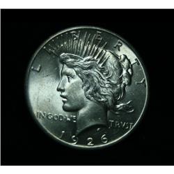 1926-p Peace Dollar Grades Gem Uncirculated ms64++PQ   VAM 6 Doubled Olive Branches   Rarity 5