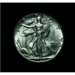 1946-d Walking Liberty Half Dollar 50c Grades Select Uncirculated ms63