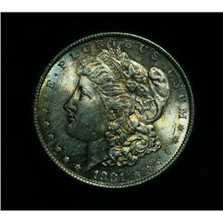 1881-s Rainbow Toned Morgan Dollar Grades Gem Uncirculated ms65