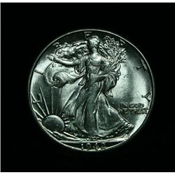1942-d Walking Liberty Half Dollar Grades Choice Uncirculated ms64