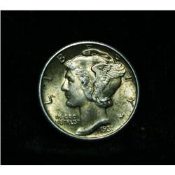 1931-p Liberty Head 'Mercury' Dime 10c Grades gem uncirculated ms64 FSB